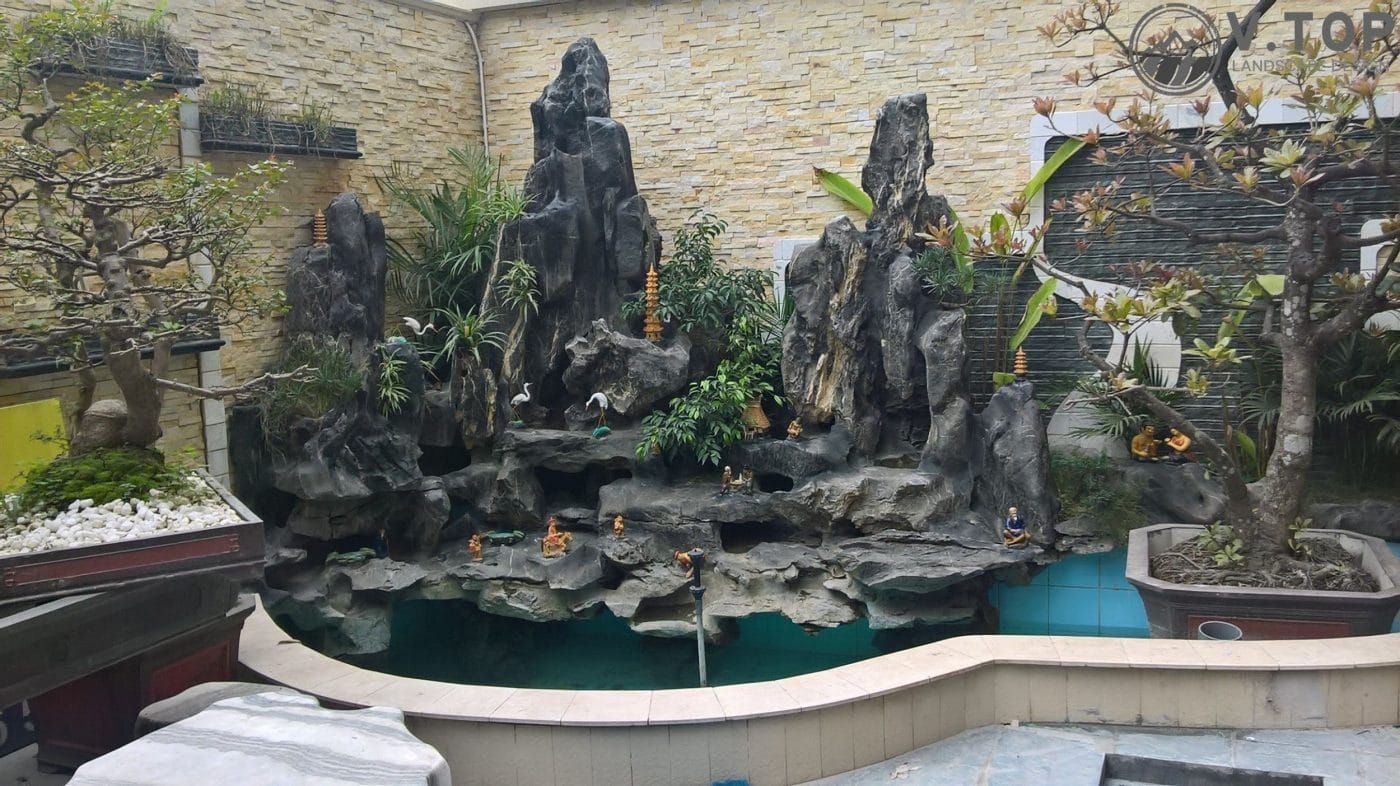 Thi Công Tiểu Cảnh Hòn Non Bộ: Lợi Ích Tuyệt Vời Cho Không Gian Sống