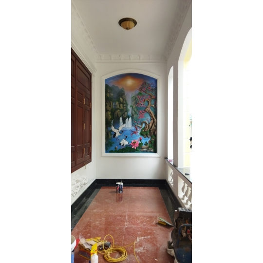 Đắp Vẽ Tranh TRực Tiếp Mẫu 02