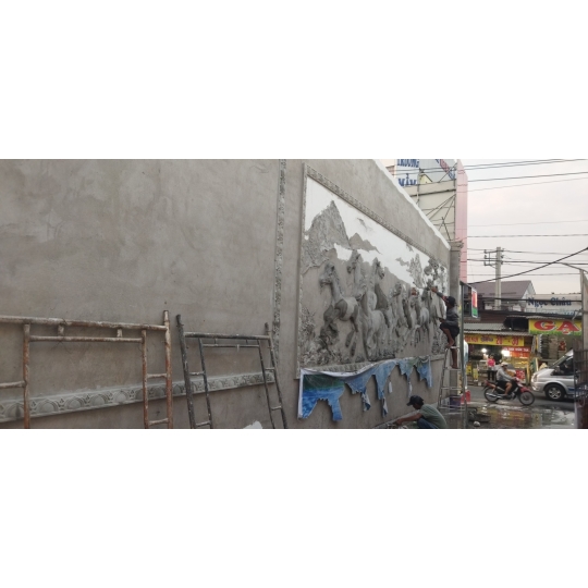 Đắp Vẽ Tranh TRực Tiếp Mẫu 09