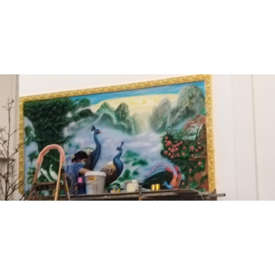 Đắp Vẽ Tranh TRực Tiếp Mẫu 10