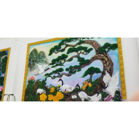 Đắp Vẽ Tranh TRực Tiếp Mẫu 10